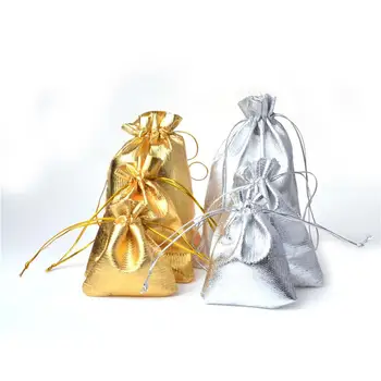 

DishyKooker 100PCS Drawstring Bags Jewelry Earphone Candy Storage Bag