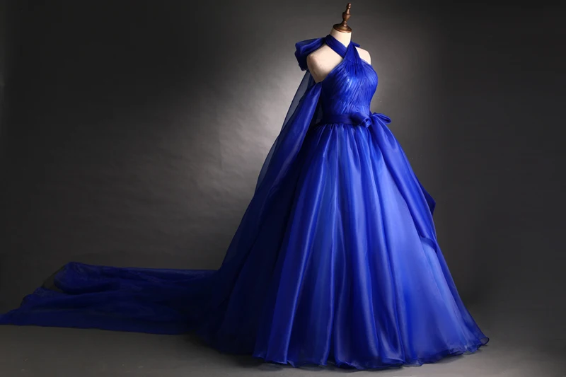 100% Real Royal Blue Trail Court Coronation Ball Gown Royal Medievale Rinascimentale Abito Vittoriano Belle Ball