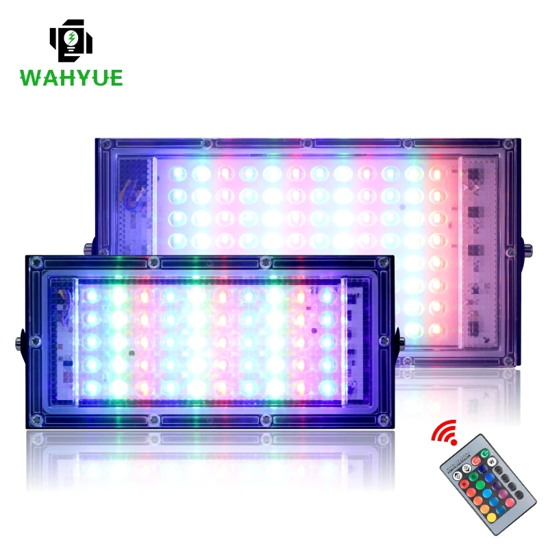 Уличный RGB прожектор заливасветильник света 100 Вт 50 В переменного тока