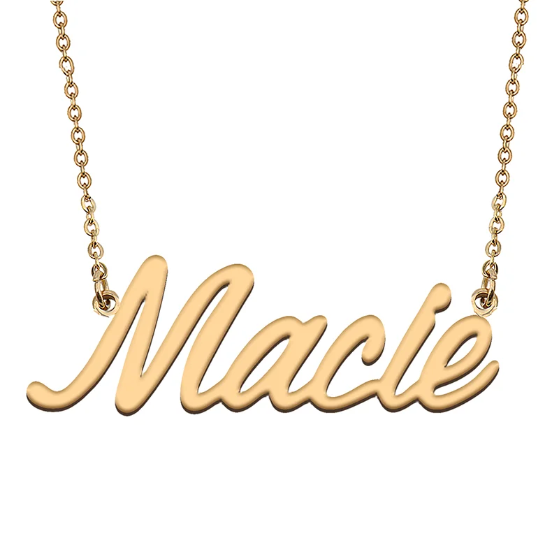 

Macie Custom Name Necklace Customized Pendant Choker Personalized Jewelry Gift for Women Girls Friend Christmas Present