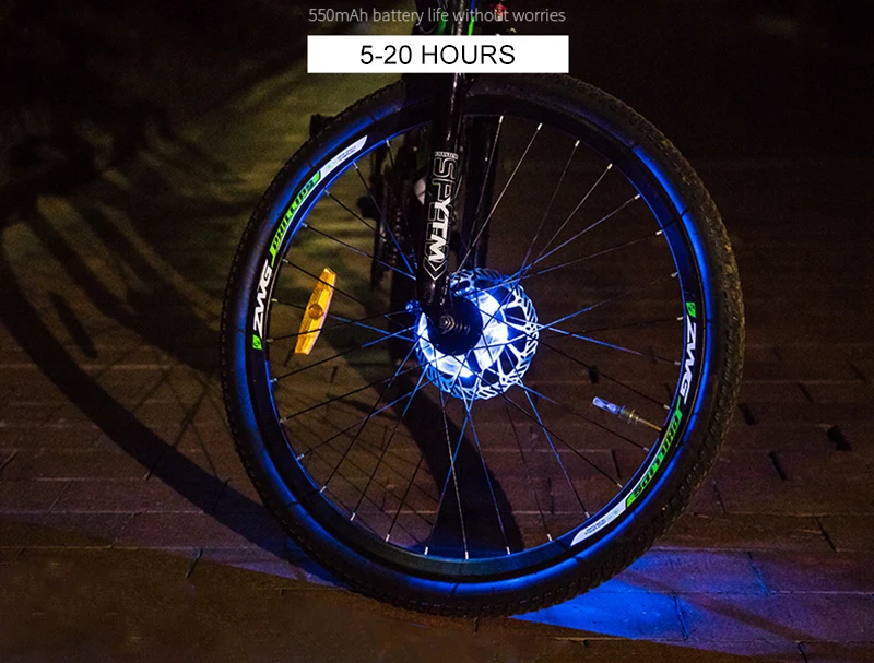 JLETOLI USB Перезаряжаемые велосипедные втулки светильник светодиодная велосипедная спица колесо Предупреждение светильник Водонепроницаемый ночной езды на велосипеде аксессуары для езды на велосипеде
