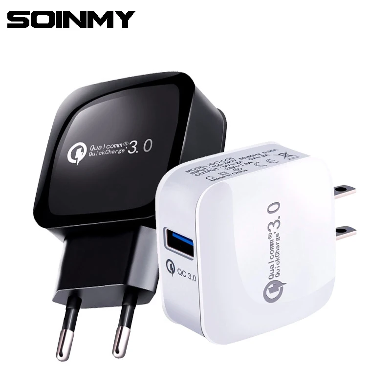 

Soinmy USB Charger 3a For Iphone Charger QC 3.0 Quick Charge 12V 20W Fast Charger Travel Wall Adapter Charge For Huawei Xiaomi