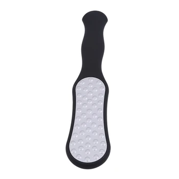 

black double-sided Stainless Steel Pattern Grinding Surface Rub Foot Plate Pedicure File Multicolor Optional Skin Foot Grinder