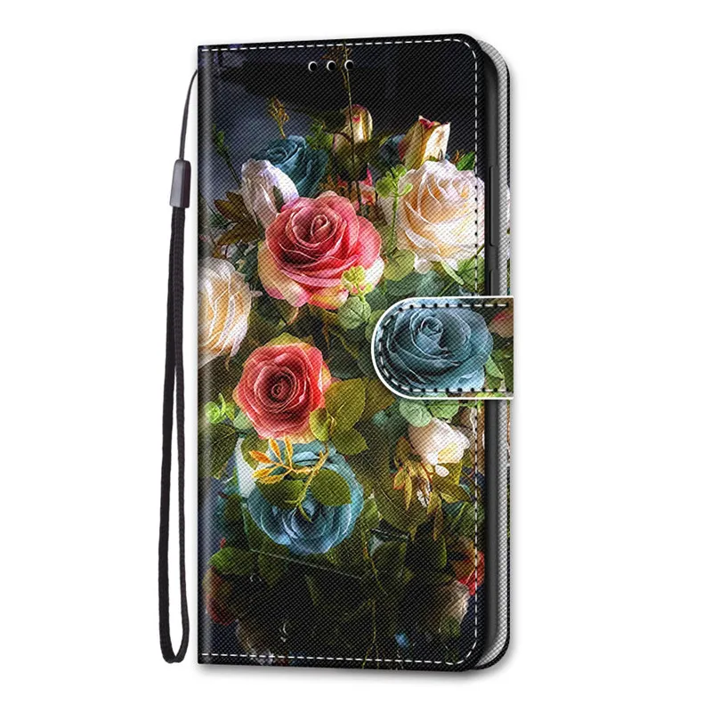 Leather Case on for Coque Huawei Y5 Lite 2018 DRA-LX5 DRA LX2 L21 Magnet Flip Wallet Cover huawei Y6 Y7 2018 2019 Y5 2019 Case cell phone lanyard pouch