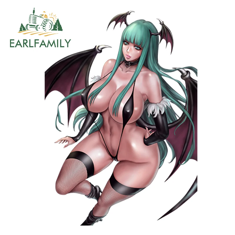 EARLFAMILY 3D сексуальная девушка автомобиля стикер Темный Сталкеры Morrigan Aensland JDM RV