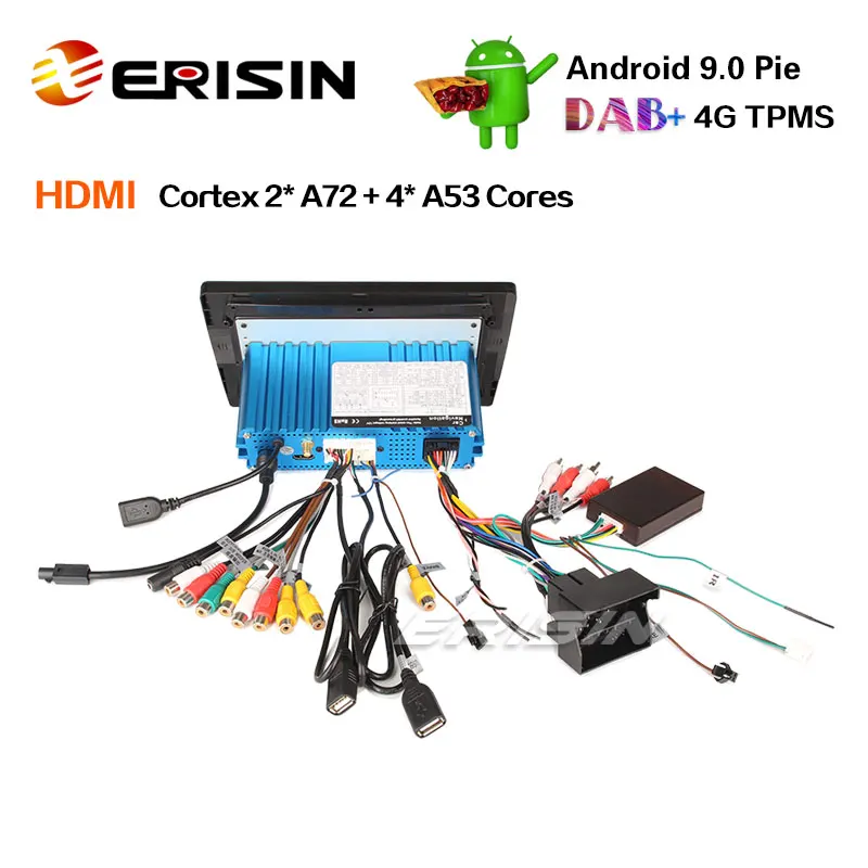 Erisin ES6273A " PX6 DAB+ Радио Android 9,0 Автомобильный gps Navi 4G Wifi SWC DVB-T2 для AUDI A3 S3 RS3 RNSE-PU