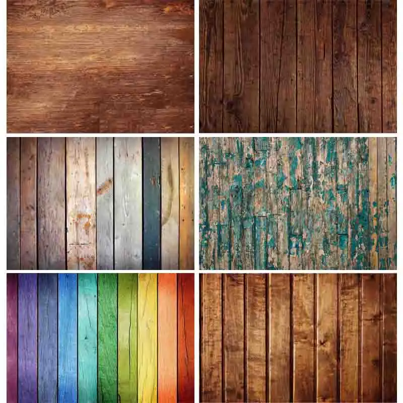 

SHENGYONGBAO Vinyl Custom Photography Backdrops Props Board Wood Planks theme Photo Studio Background NYF1-03