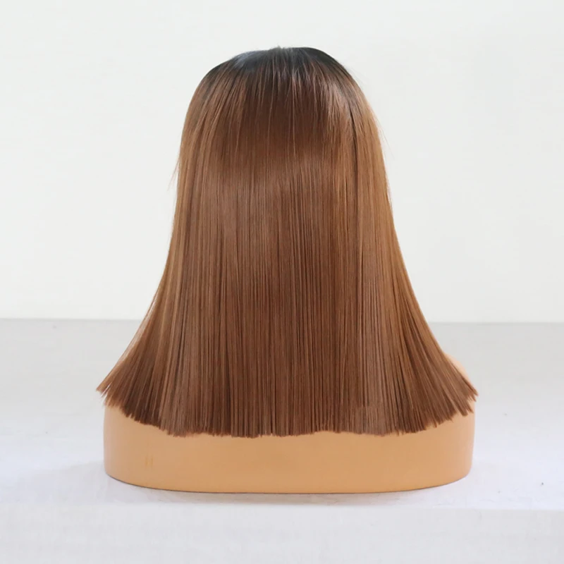 com linha fina natural de seda reta