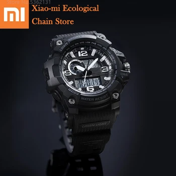 

Xiaomi Outdoor Double Display Digital Watch Waterproof Multi-Function Dial Dual time Luminous Display Digital Watches For Men