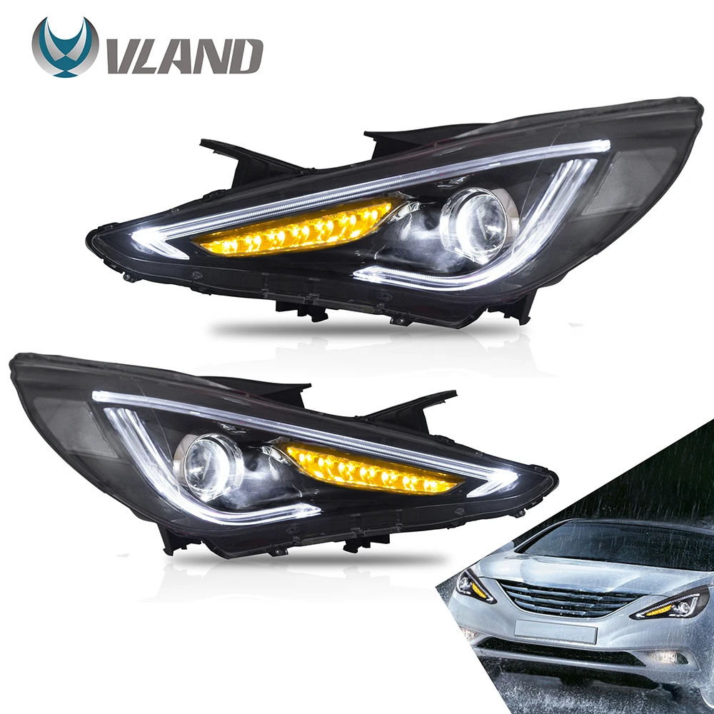 VLAND фары автомобилей головной светильник в сборе для Hyundai Sonata 2011 2012 2013 2014 с