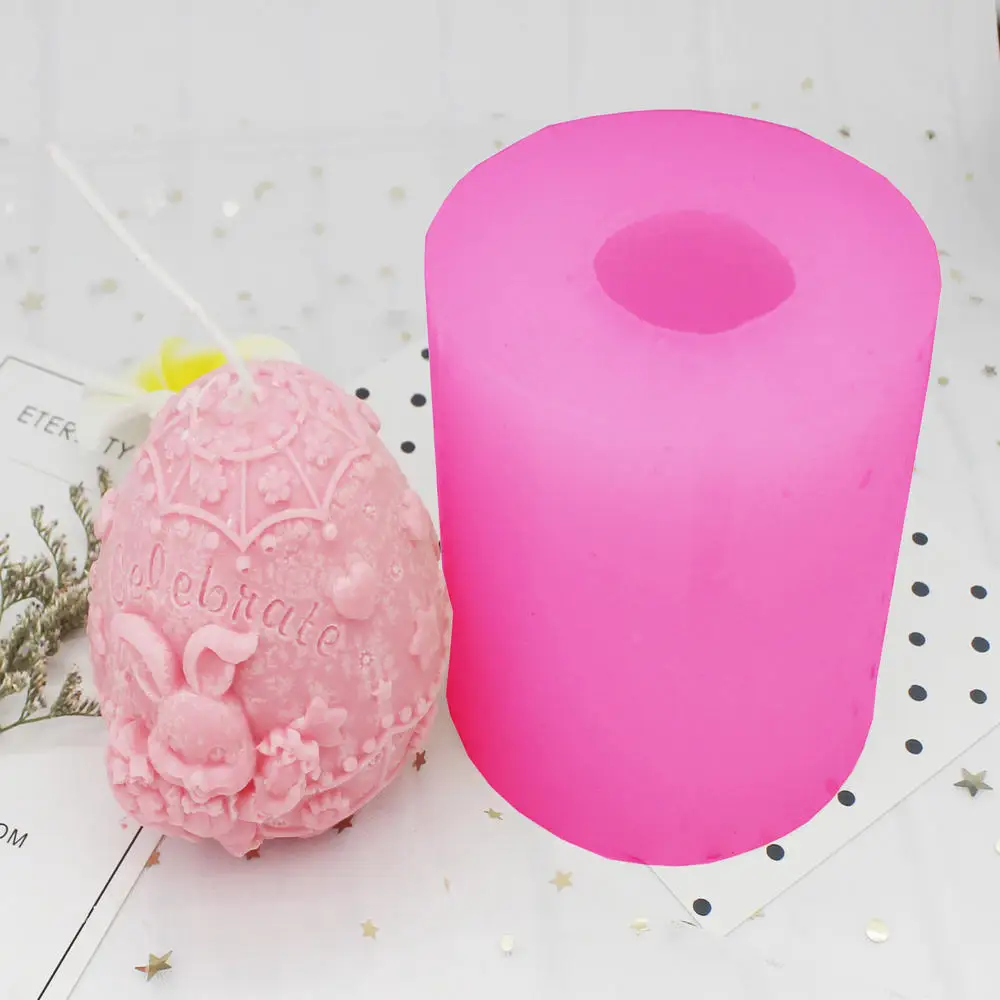 

Carved Cylindrical Candle Mold Scented 3d Candle Mold For Candle Making DIY Candle Hand-made Candles Aroma Wax Soap Molds