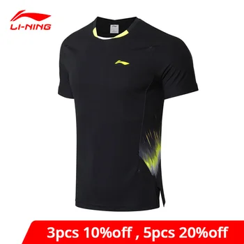 

Li-Ning Men Badminton T-shirt National Team Sponsor Fans Version ATDRY Breathable li ning LiNing Competition Tee AAYN261 MTS2892