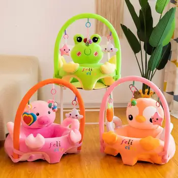 

Cartoon Baby Sofa Support Seat Cover Learning To Sit Plush Chair w/o Filler