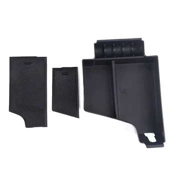 

Car Armrest Storage box For Volvo XC60 2018 / XC90 2015-2018 Black ABS