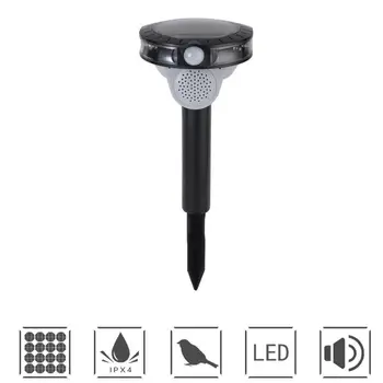 

Outdoor Garden Farm Solar Power Rainproof Sound Dispeller Animals Bird Repeller