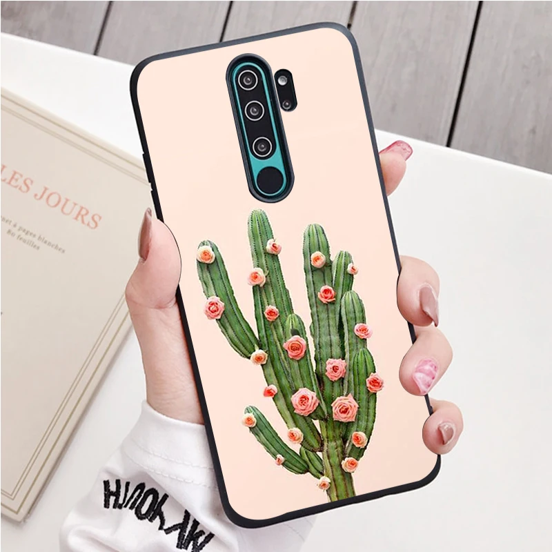 Dễ Thương Vật Có Hoa Xương Rồng Silicone Ốp Lưng Điện Thoại Redmi Note 9 8 7 Pro S 8T 7A Bao xiaomi leather case glass Cases For Xiaomi