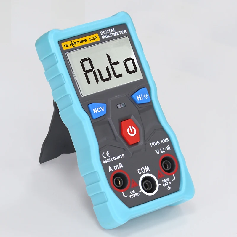 RM403B Автоматический цифровой мультиметр True RMS intelligent NCV 4000 Counts AC/DC Напряжение Ток Ом
