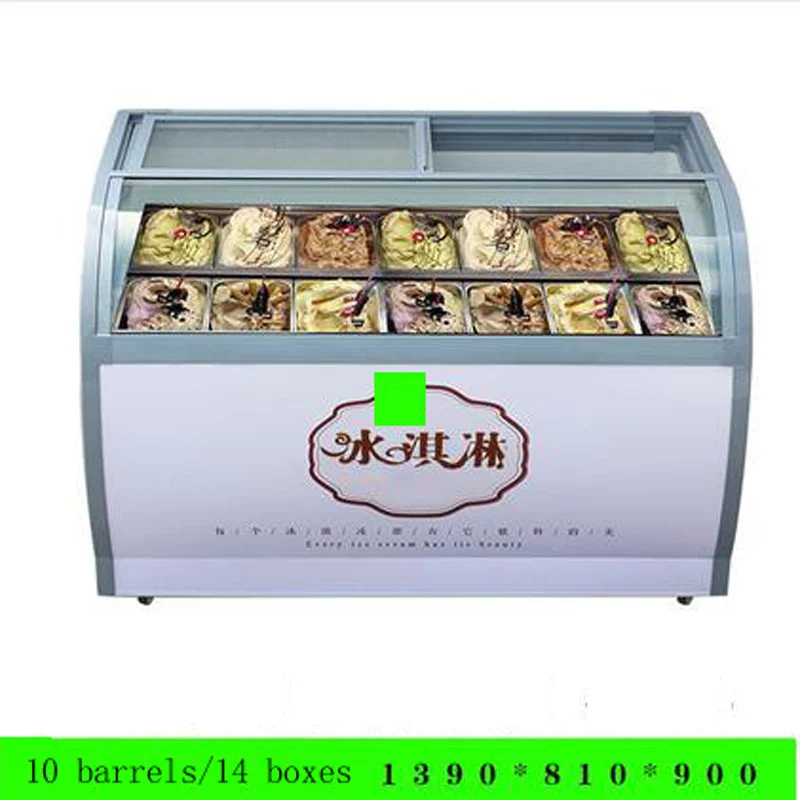 Commercial Ice cream display freezer cabinet showcase Hard ice cream counter top ice cream display 5