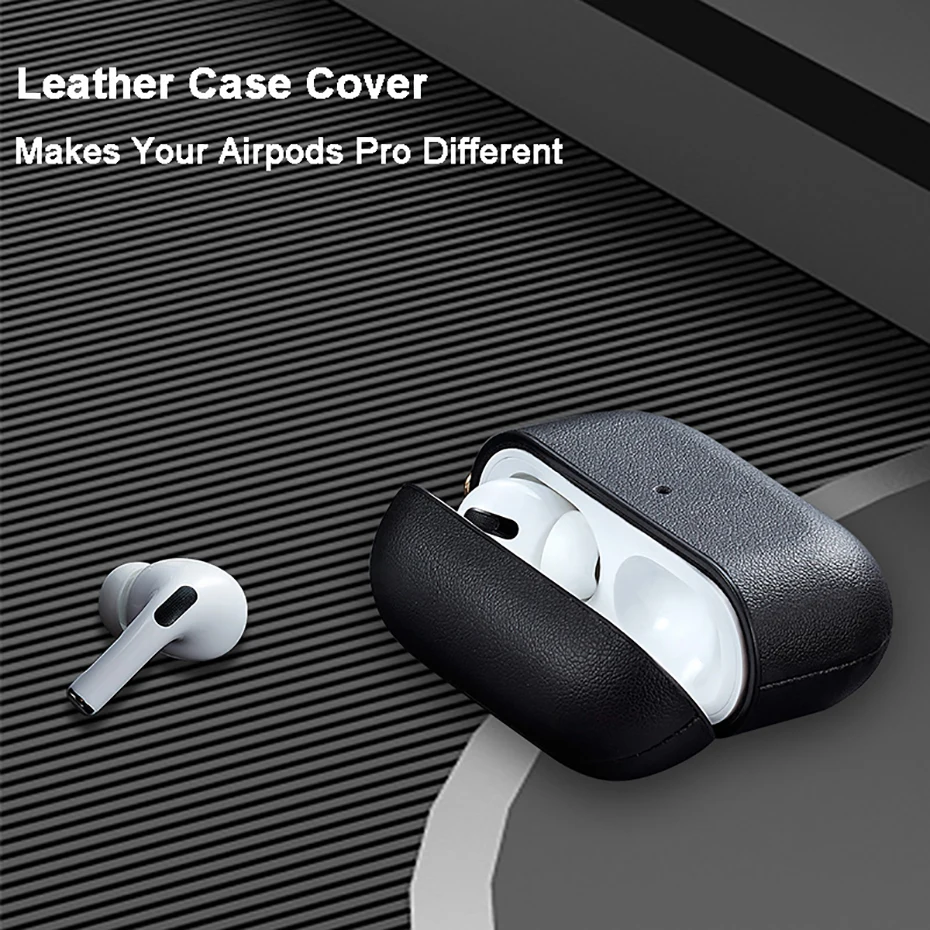 Роскошный кожаный чехол для Airpods Pro, защита от падения, чехол для Apple Airpods 3, с брелком, TWS, Pro, чехол