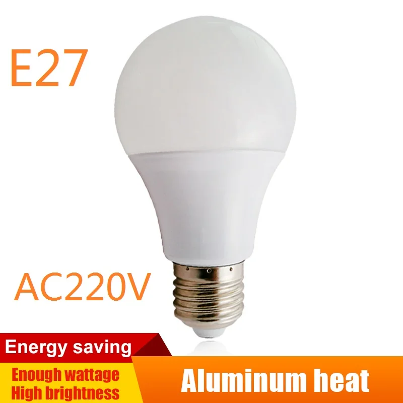  E27 LED bulb AC 220V 230V 240V 21W 18W 15W 12W 9W 6W 3W Lampada LED Spotlight Table lamp Lamps light 