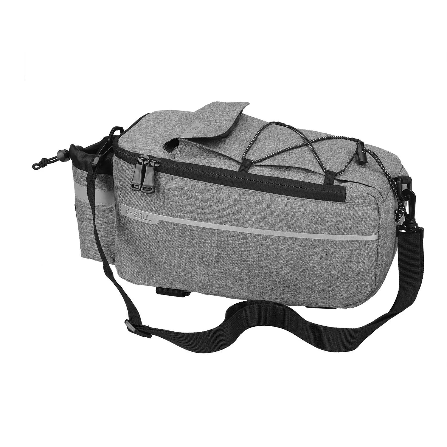 

Polyester Bicycle Bag Bottle pocket Zipper 1pc MTB Electric Bike Trunk
