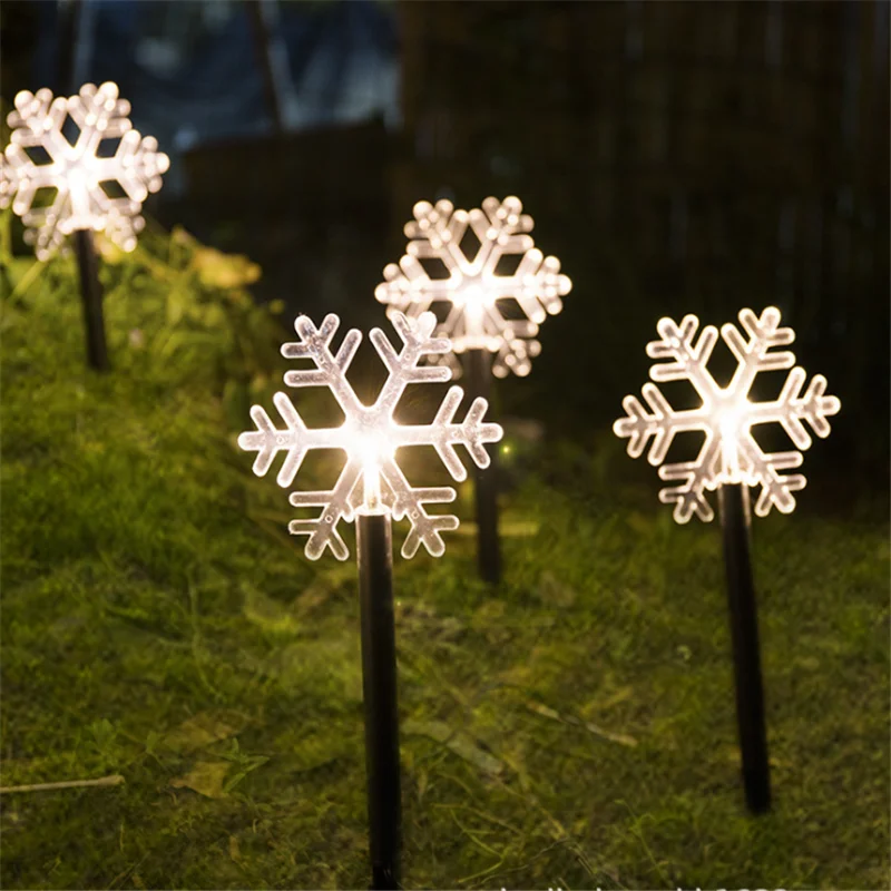 Грунтовый светильник светодиодный свет струнный Газон лампа Terraza Y Jardin Decoracion сад Рождественская звезда снежинка дерево вставка водонепроницаемый Декор