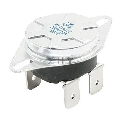 

AC250V 20A KSD302T Temperature Controller Bimetal Thermostat NC 60C 4Pin