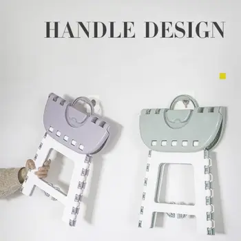 

Multi Purpose Household Plastic Foldable Kids Holding Folding Step Stool Home Train Outdoor Storage Foldable Outdoor Storage