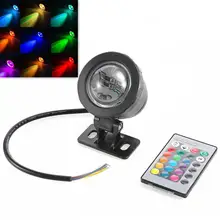 Kuulee 5 Вт 12 В IP65 водонепроницаемая RGB светодиодная подводная лампа с пультом дистанционного управления для бассейн, пруд фонтан аквариум