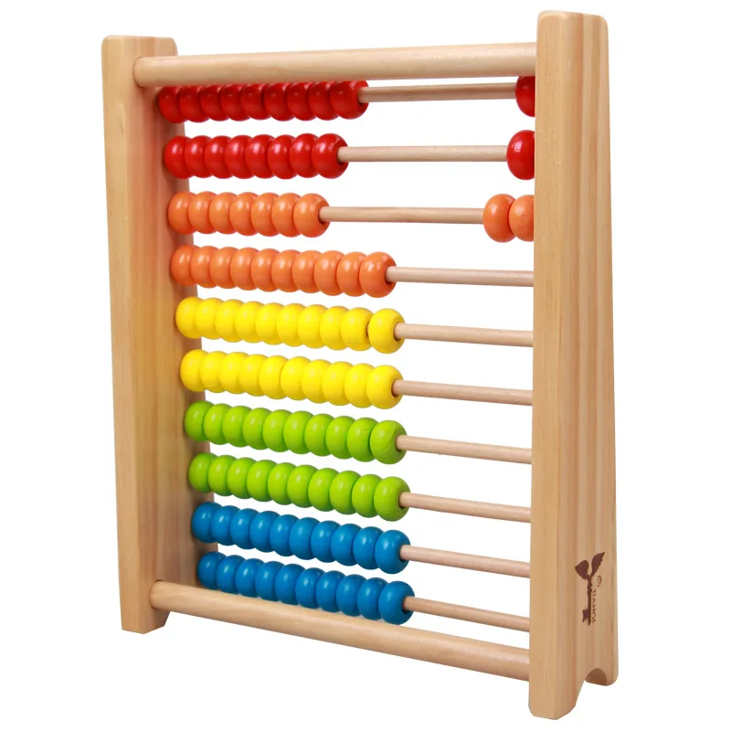 Деревянный многофункциональный Abacus обучающая подставка Монтессори игрушки счетные познавательные доски раннего образования математические игрушки для детей подарок