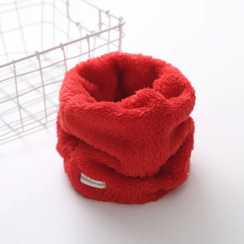 Baby Scarf Children's Collar Plus Velvet Warm Boy Girl Newborn Cotton Soft Snood Autumn Winter