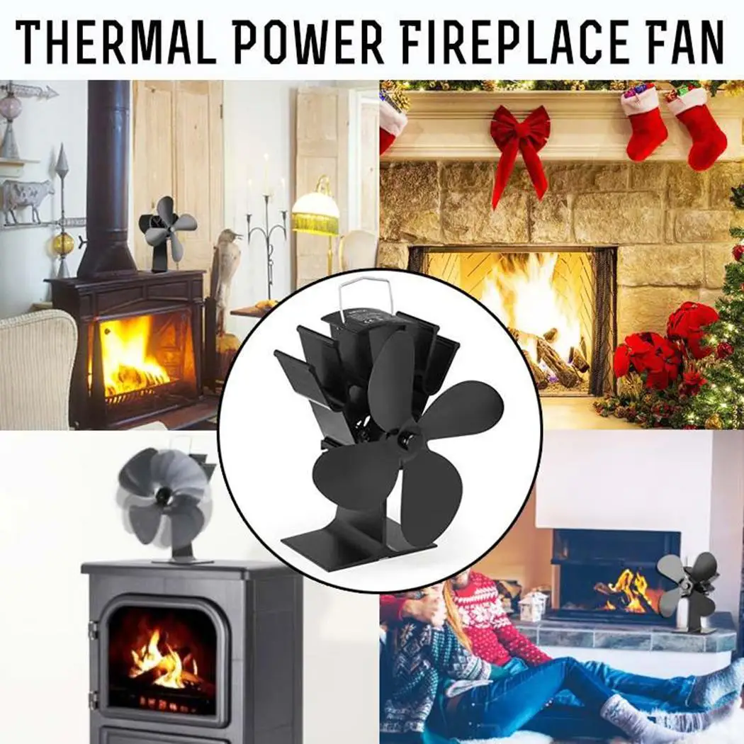 

Stove Fan Fireplace Fan Heat Powered Home about 2.1 / sec Efficient Appliances 16-18DB Heat Distribution