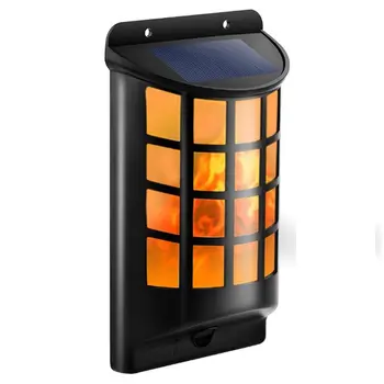 

Solar Lights Waterproof Flickering Flames Wall Lights Outdoor Dark Sensor Auto On/Off Solar Powered Wall Mounted Night Lights La