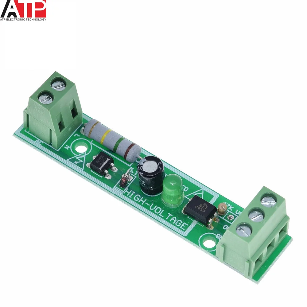 1-Bit AC 220V Optocoupler изоляционный модуль обнаружения напряжения Адаптивная плата 3-5V