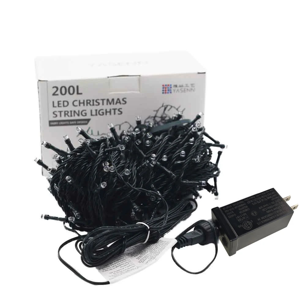 14 м гирлянда 200LED безопасный Напряжение WaterproofOutdoor Гирлянда для Новогодние ёлки Рождество вечерние Свадебные украшения
