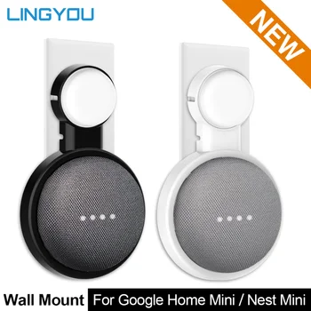 

3pcs/lot LINGYOU Wall Mount for Google Home Mini Nest Mini Voice Assistant Stand Bracket Bedroom Office Outlet Google Holder