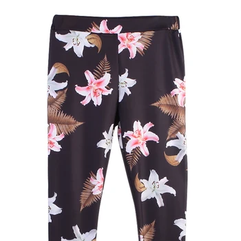 

Women Ladies High Waist Floral Printed Fitness Leggings Casual Pants Workout Trousers