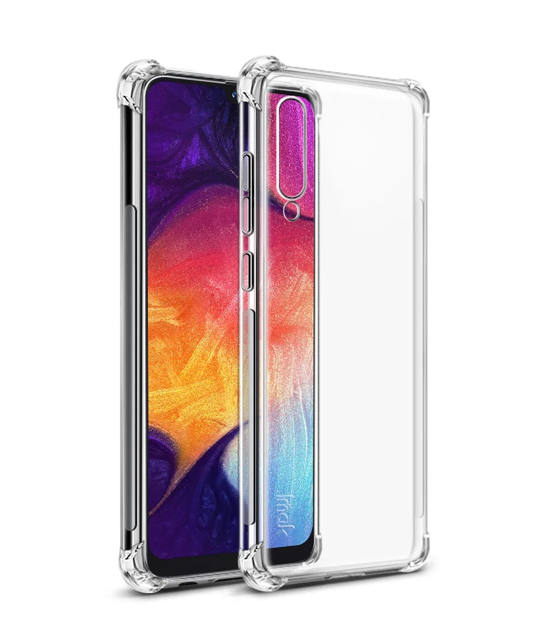 Чехол IMAK Crystal Etui для samsung A50, чехол для samsung Galaxy A50 A20, чехол-накладка для samsung A30, чехол A 50 A50s A30s - Цвет: Прозрачный