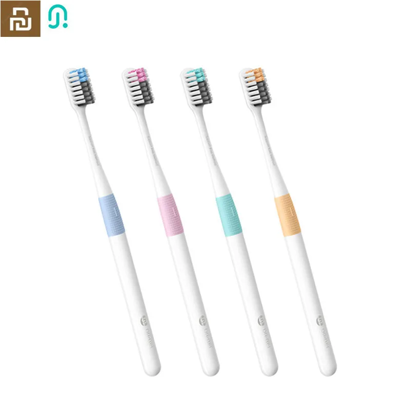 Youpin Doctor B Bass Method Deep Clean Tooth brush 4 Colors/set Soft Sandwish-bedded Toothbrush For Travel Home Family electric toothbrush