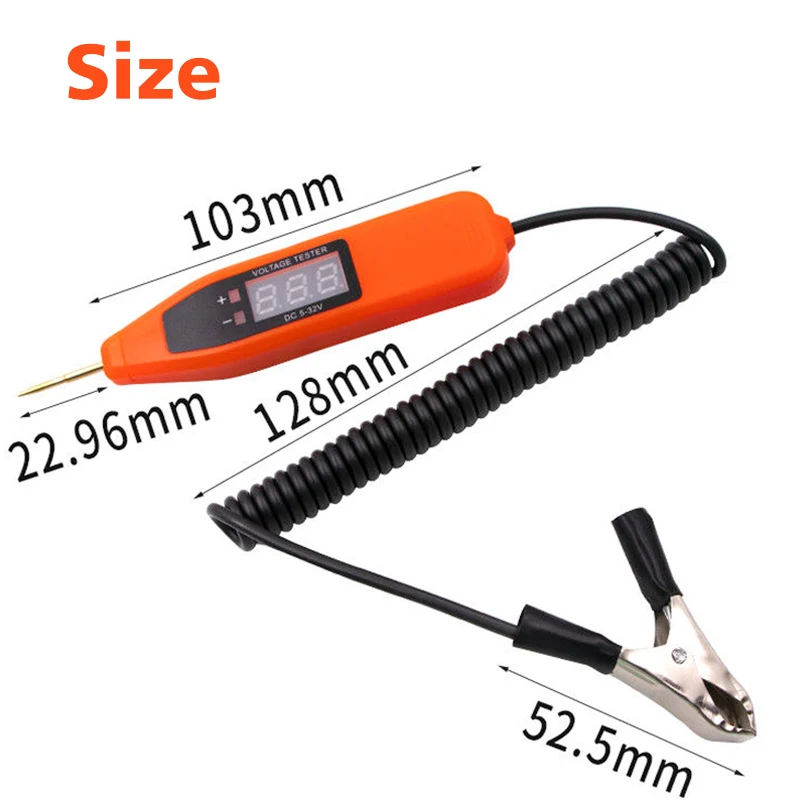 Universal 5-32V Car Electrical Circuit Test Pen Self Diagnosis Digital Voltage Test Pen Power Probe Pencil Diagnostic Tool