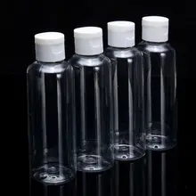100 мл пустые прозрачные ПЭТ-контейнеры для крема портативные косметические дорожные Бутылочки для лосьона для душа индивидуальный образец бутылки для лосьона