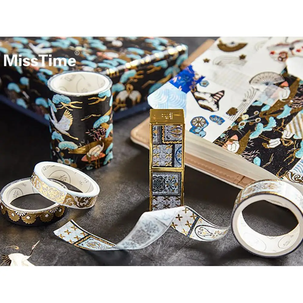 Bronzing Washi Tape DIY Decoration Diary Vivid Color Tape