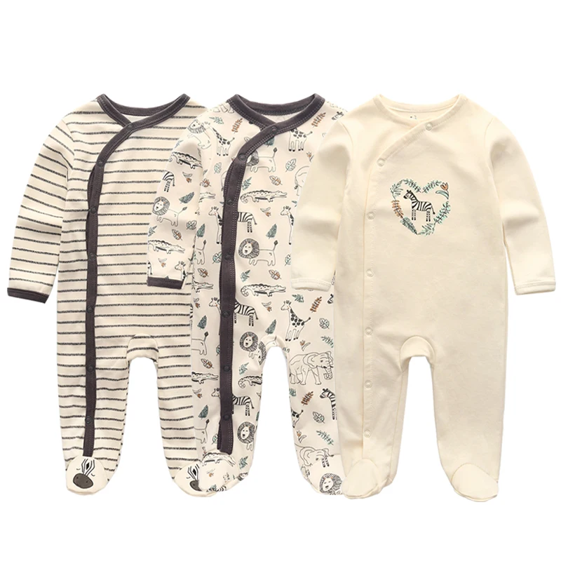 2022 Cotton 1/3PCS Newborn Full Sleeve Autumn Baby Boy Clothes Romper Baby Girl Clothes Roupas de bebe Girls Baby Clothing