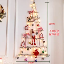 

Christmas creative wall tree with lights DIY Christmas ornaments treeGlowing christmas tree christmas ornaments happy tree