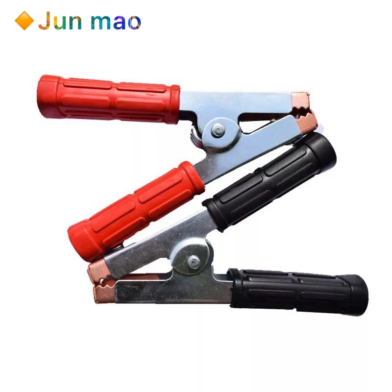 Clipe de Crocodilo Vermelho e Preto Alça Antiderrapante 500a Spring Loaded Earth Clamp a Pcs Agora