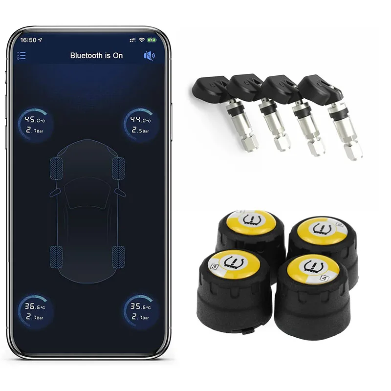 Беспроводная система контроля давления в шинах Tpms android bluetooth сенсор Extemal builtin для