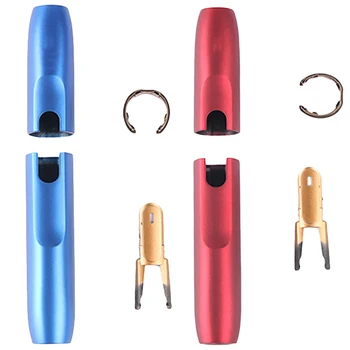 

2 Pcs for Iqos Repair Accessories for Iqos 2.4 Plus Outer Case for Iqos Button Ring Cap Heater Blade, 1 Pcs Blue & 1 Pcs Red
