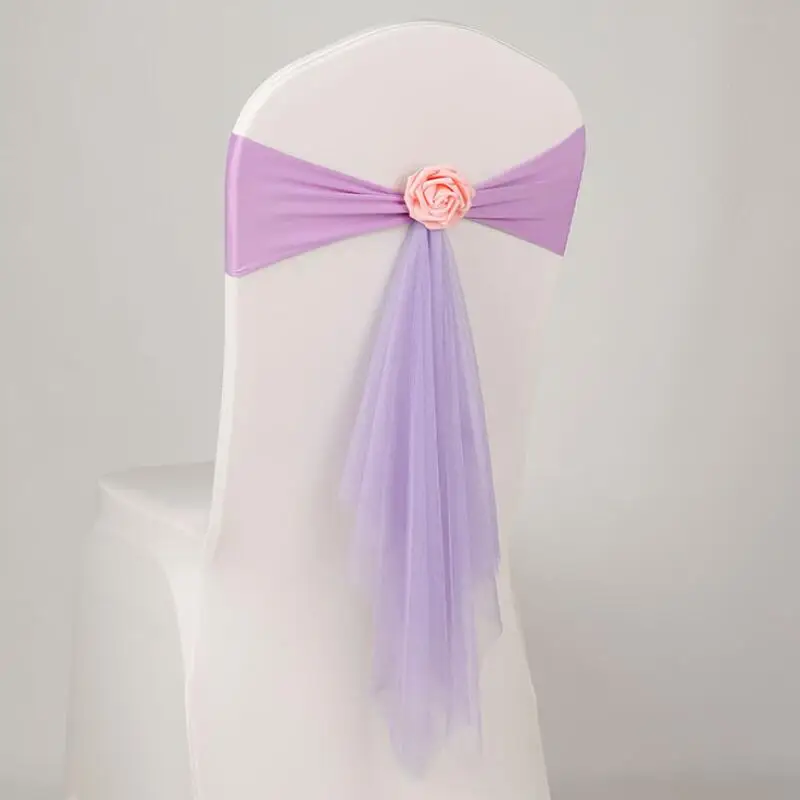 Бант спроектированная лента на стул без галстука пояс-бабочка для свадьбы, дня рождения, банкета, чехол для сиденья, украшения для спинки