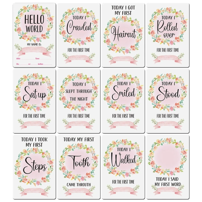 newborn lifestyle photos Baby Cards for Milestone Moments Unisex Designed Photo Cards Including Pregnancy and Key Age Markers Baby Shower Gift souvenirs de animales para baby shower Baby Souvenirs