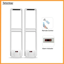 58Khz Eas Systemen Retail Beveiliging Tag Systeem App Passen 1Master + 1 Adjunct Veiligheid Sensoren Met Geluid En licht Alarm